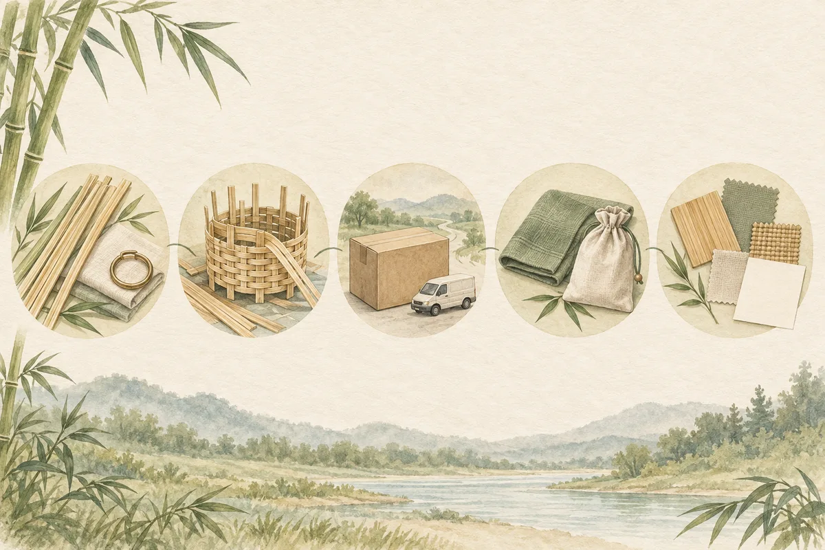 Materials, making, transport, use and end-of-life shown as separate considerations