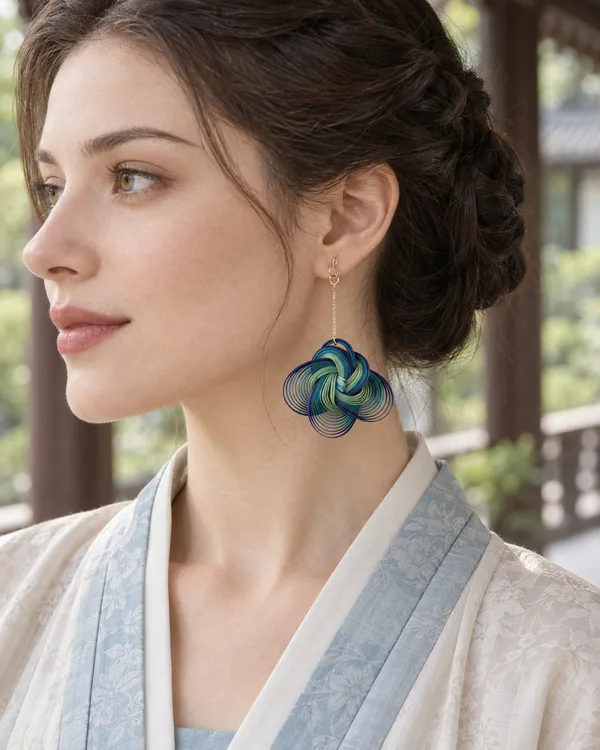 Blue & Teal Loop — styling photograph 1
