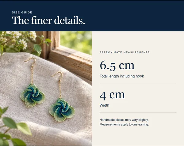 Soft Sage Loop — measurement diagram