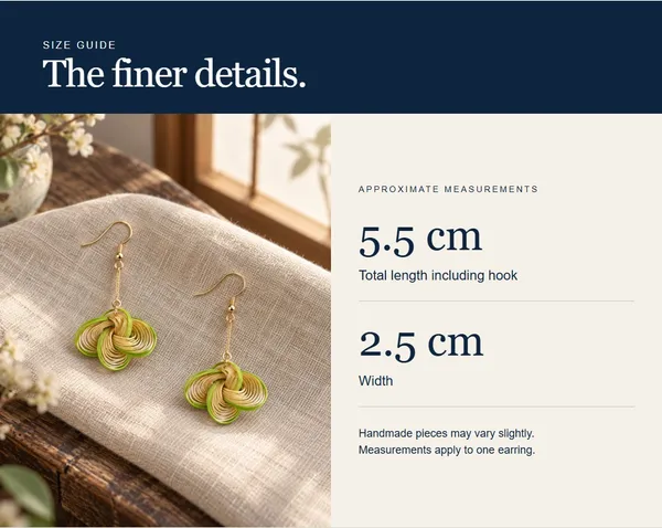 Lime & Natural Loop — measurement diagram