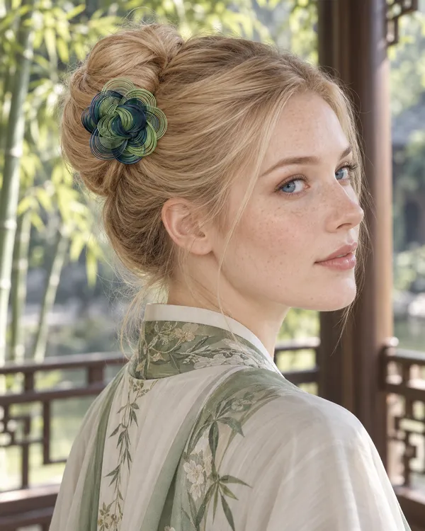 Blue & Green Blossom — styling photograph 1