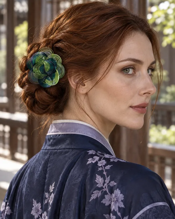 Blue & Green Blossom — styling photograph 2