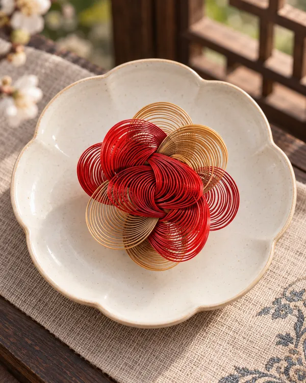Red & Natural Blossom