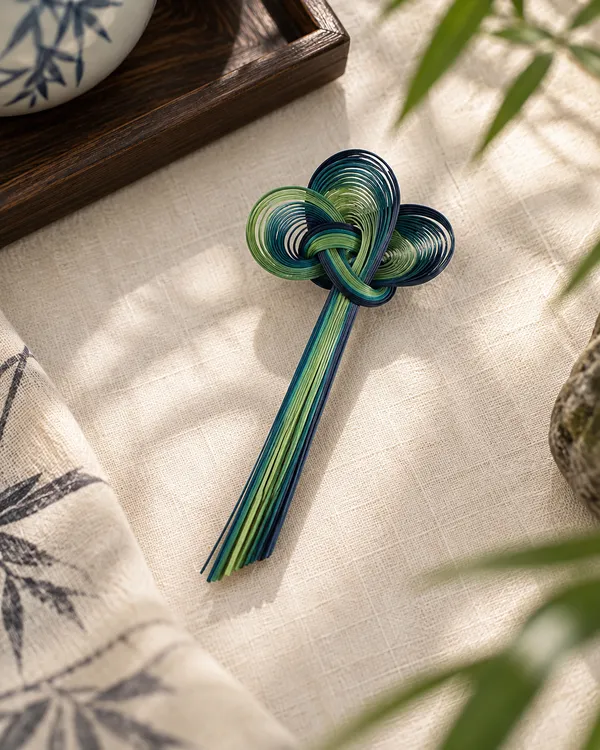 Blue & Green Long Stem