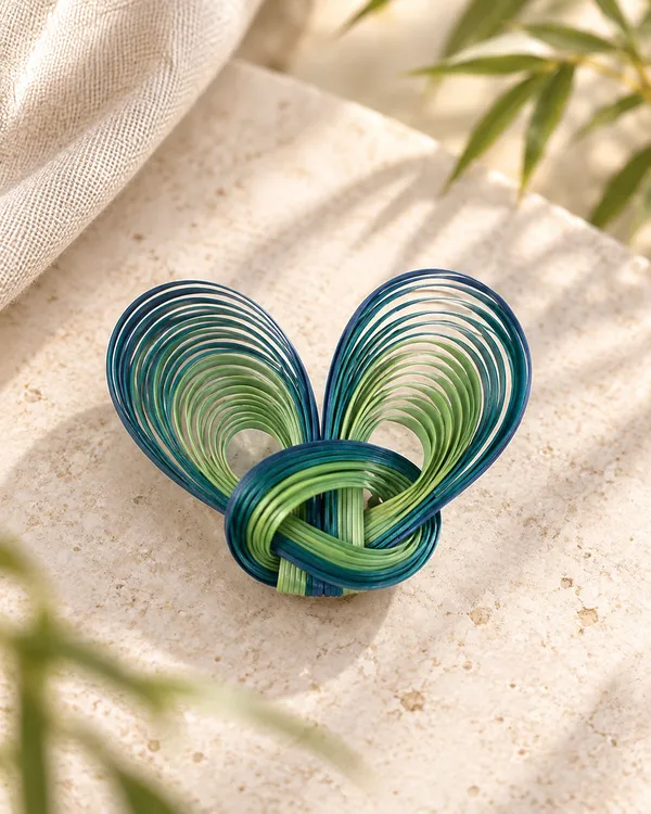 Blue & Green Twin Leaf