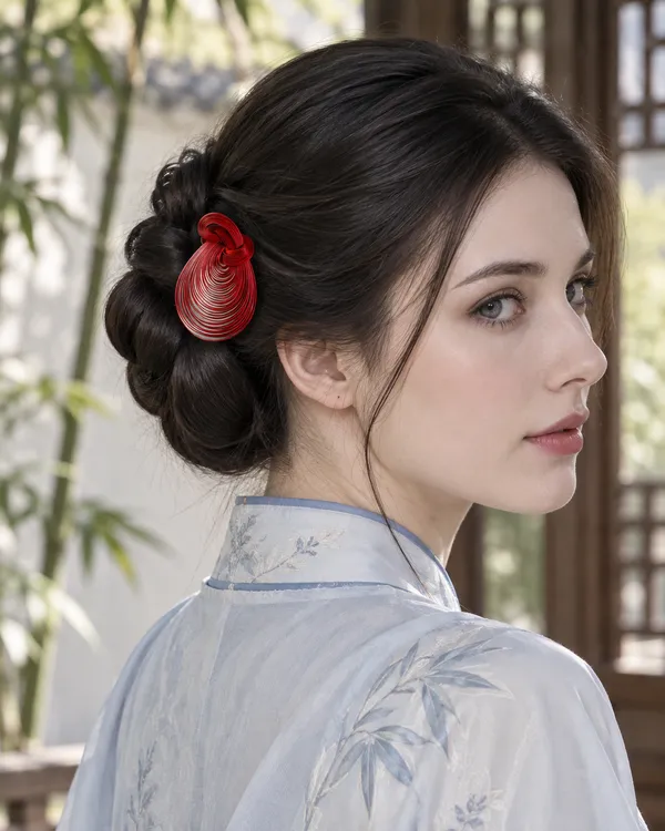 Red Teardrop Knot — styling photograph 3