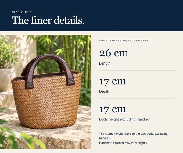 The everyday tote — measurement diagram