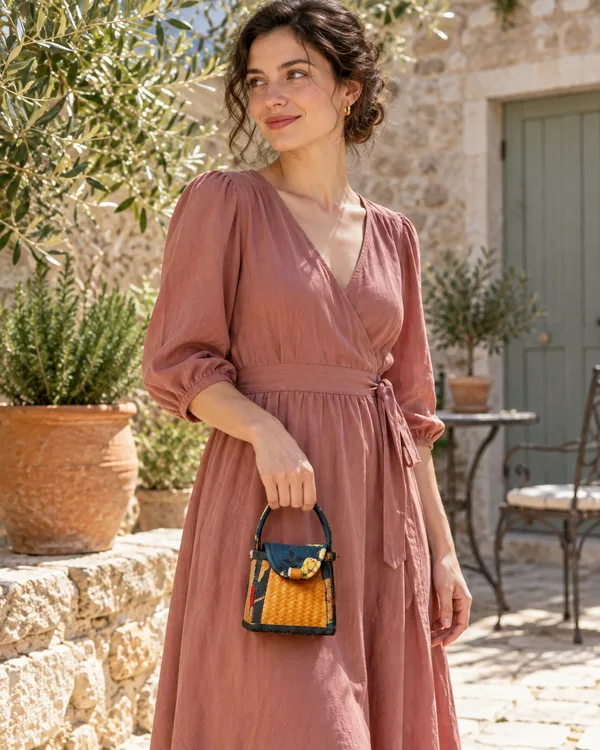 Botanical flap bag — styling photograph 3