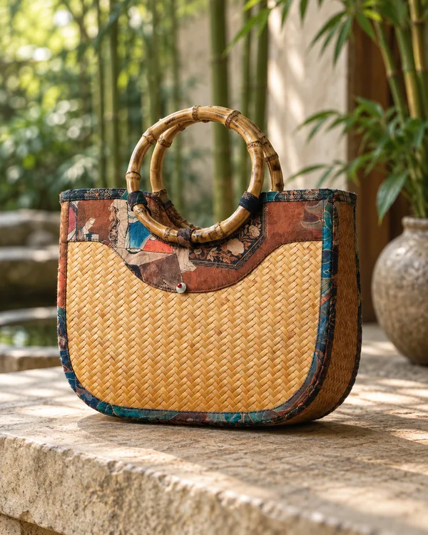Ring-handle handbag