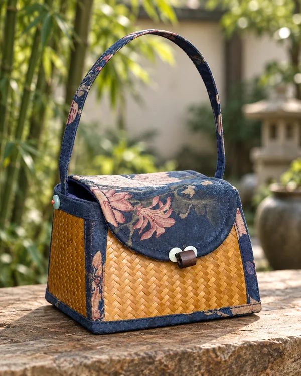Floral box bag