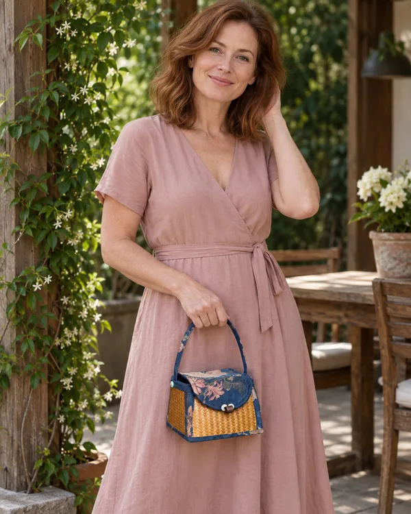 Floral box bag — styling photograph 1