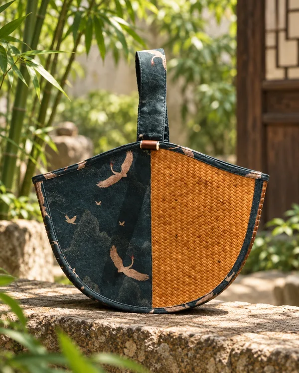 Fan silhouette bag